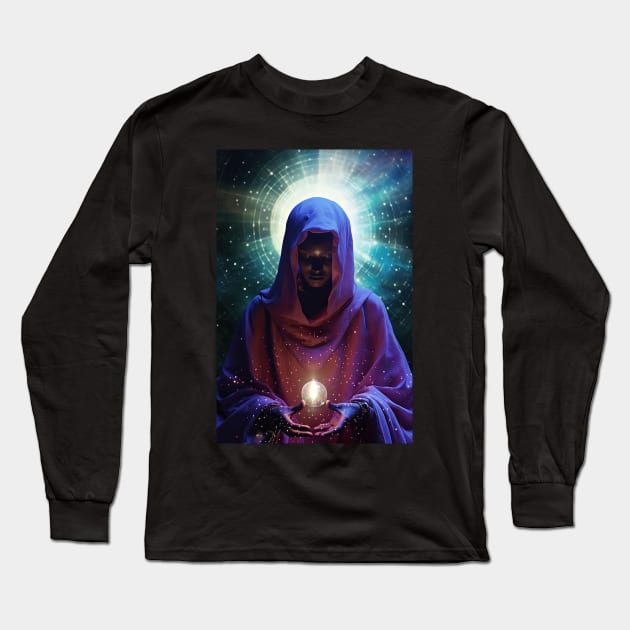 Celestial time goddess Long Sleeve T-Shirt by obstinator